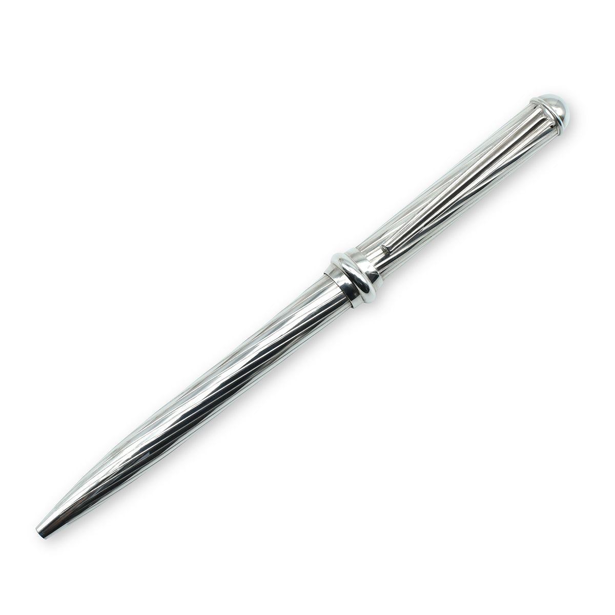 Japanese Sterling Silver 925 Pen Diagonal Stripe