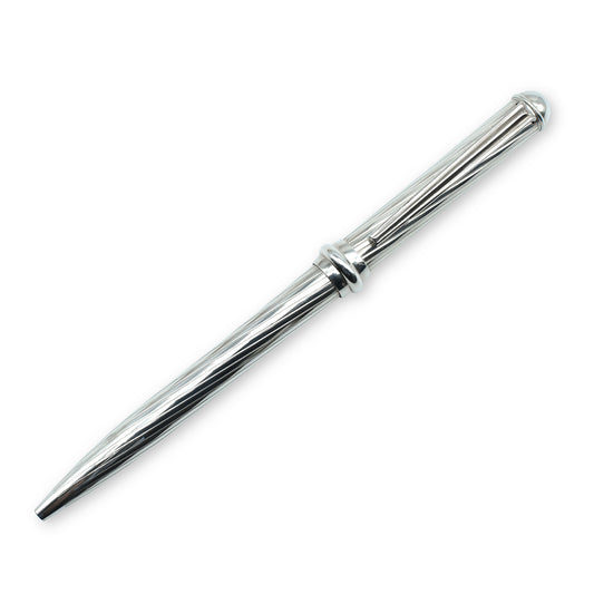 Japanese Sterling Silver 925 Pen Diagonal Stripe