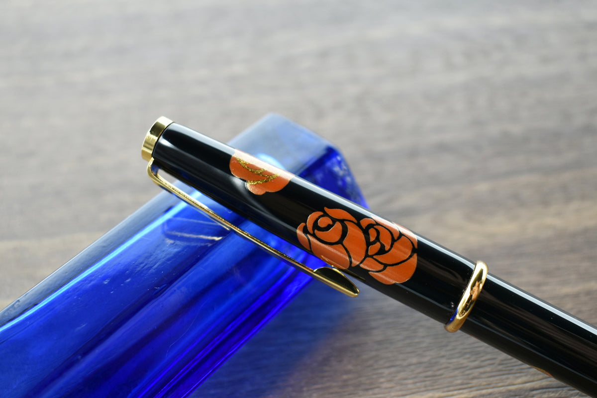 Japanese Urushi Makie Pen HAKUAI(Roses)